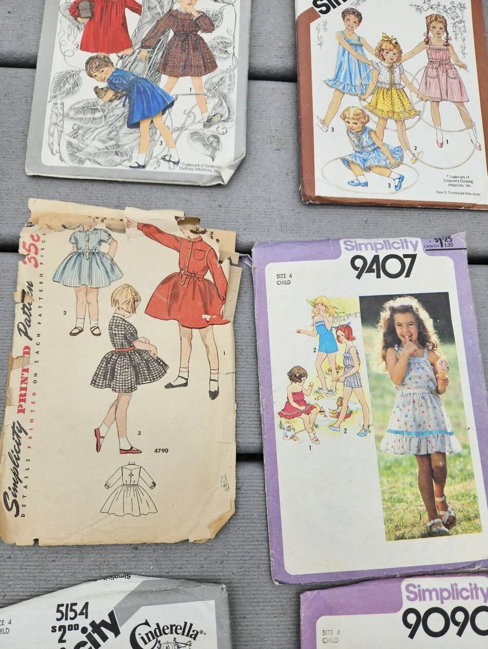 14 RETRO HIPPIE BOHO Toddler Sz 3 & 4 Clothes Sewing Patterns Lot Unchecked